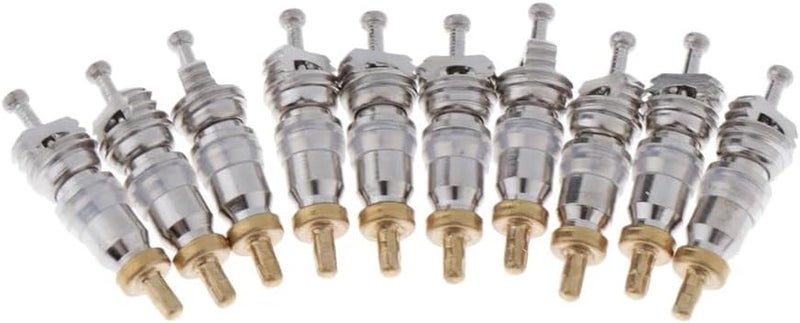 RecDec 20 Pack Valve Core Replacement Copper High Pressure R22 R32 R410A Schrader Valve Stem Cores for A/C Split Unit Air Conditioner HVAC Heat System Car Automotive Compressor Refrigerator Fridge - Image 3